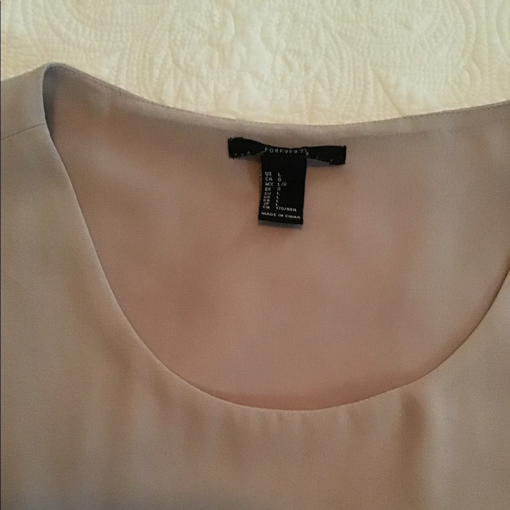 Tan forever 21 Crop Top